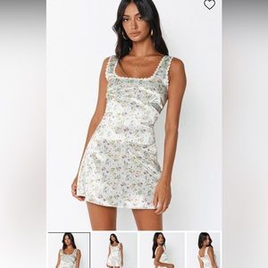 Princess Polly Berlin Satin Mini Dress White